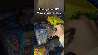 Living in an RV mini snack restock 😋☀️ rv rvliving rvlifestyle restock asmr shorts [upl. by Drusilla155]