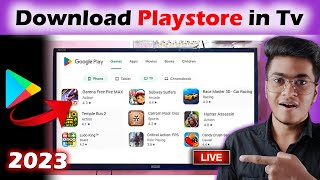 Smart Tv Me Play store Kaise Download kare  How To Install Playstore In Android Tv [upl. by Lowrance]