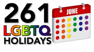 261 LGBTQ Holidays 2022 Calendar [upl. by Acirret]