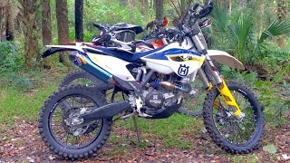 Busted KTM 500 exc KTM 690 Husqvarna FE501 trail ride [upl. by Gipson436]