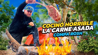 Reto al COMPA ROSH en PRUEBA DE CAMPING ⛺🥩 ¡Le quedó CRUDA LA CARNE Youtubers a prueba [upl. by Amasa677]