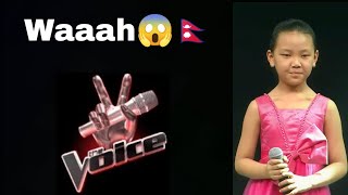 Lhakpa Dolma Sherpa  Udayo Hawa Le  The Voice Kids Season 3  Blind Audition [upl. by Cyprio]