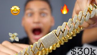 Unboxing NEW Iced Out Cuban Link And Review  AstroiceJewelry [upl. by Arlina]