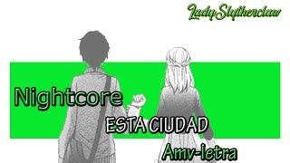 AMVThis TownCover EspañolNightcore letra [upl. by Budwig]