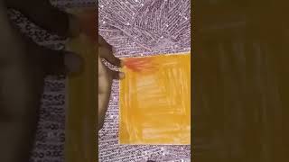 Sgraffito Technique with oil pastels YouTubeShorts [upl. by Enehpets569]