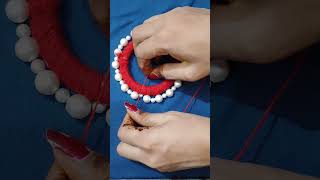 Diy Unique pearl bangles 😍diy bangles banglescraft shorts youtubeshorts [upl. by Lemra]