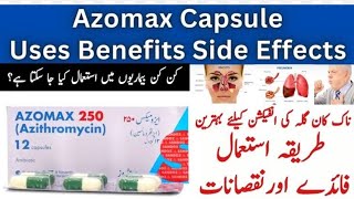 Azomax 250mg Capsule  Azomax 500mg Capsule  HOW TO USES IN URDU [upl. by Iot188]