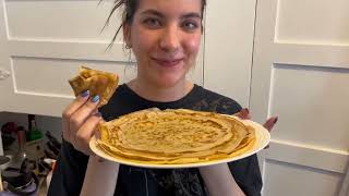 how i make russian crepes 3 blinchiki ✨🪆 [upl. by Delahk]