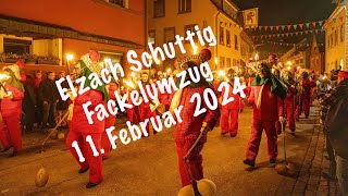 Elzach Schuttig Fackelumzug 2024 [upl. by Ted]