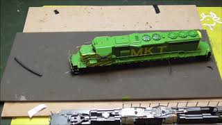 Athearn RTR SD402 MKT 629 LED installation [upl. by Bentlee]