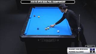 2018 US Open Bank Pool Championship Shane Van Boening vs Ronnie Alcano Part 2 [upl. by Llesig]