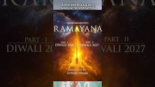 Ramayana release date announcement reaction shorts viralvideo ramayan [upl. by Meras]