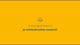 Hoe programmeer je jouw ochtendroutine scenario in de Somfy TaHoma app [upl. by Leahcimsemaj106]