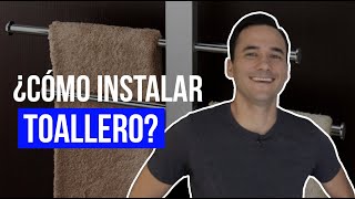 Cómo instalar accesorios para baño  Toallero [upl. by Yonatan]