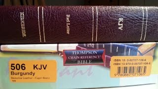 Thompson Chain kjv genuine leather awesome new map pages [upl. by Therese384]