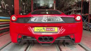 İnanılmaz Egzoz Sesi  FERRARİ 458 İTAİLA 45 V8 570 HP [upl. by Tak]