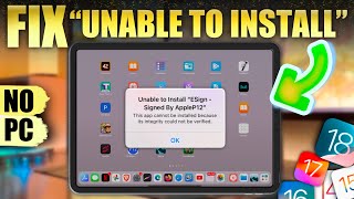 Fix This App Cannot Be Installed Because Its Integrity Could Not Be Verified  iOS 17 2023 [upl. by Derfnam433]