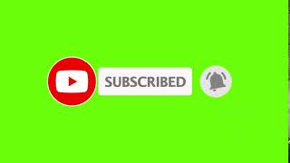 1 Green Screen Subscribe Button No Copyright [upl. by Elletnohs537]