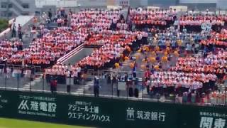 2017年夏 高校野球茨城大会 龍ヶ崎一校狙い撃ちから得点 全校生徒応援団の盛り上がり [upl. by Ylro125]