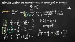 Convergence of a geometric series KristaKingMath [upl. by Aurie721]