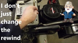 Craftsman Snow Blower Rope Pull Replacement [upl. by Rehsu]