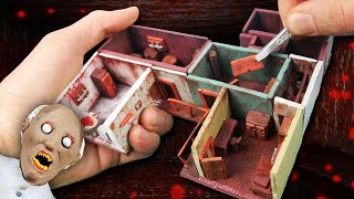 Making GRANNYS First Floor Miniature House in POLYMER CLAY [upl. by Aradnahc368]