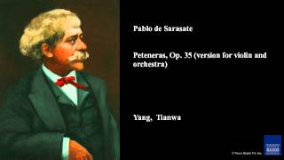 Pablo de Sarasate Peteneras Op 35 version for violin and orchestra [upl. by Ahseikram]