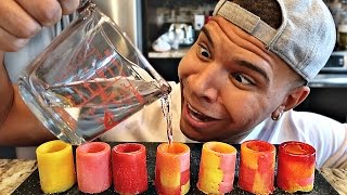 DIY STARBURST SHOT GLASS TASTE TEST [upl. by Lamej]