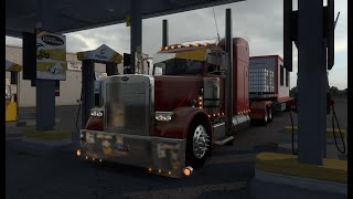 Highway Hauling Custom Stretched Peterbilt With 435 Cummins N14 Headed To KS  ATS [upl. by Apple]