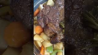 Pot roast going in the oven [upl. by Caryn652]