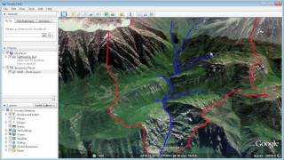 Watershed Delineation in Google Earth Very Easy Method [upl. by Llorre856]