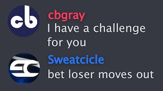 I challenged Sweatcicle [upl. by Farwell]