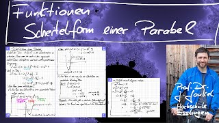 Funktionen  Teil 124  Scheitelform einer Parabel [upl. by Atinob]