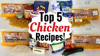 5 TASTY CHICKEN RECIPES  EASY CHICKEN DINNER IDEAS  SIMPLE amp QUICK MEALS MADE EASY  JULIA PACHECO [upl. by Jehiah]