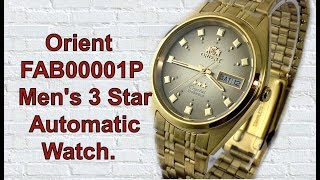 Orient FAB00001P Mens 3 Star Standard Gold Tone Brown Dial Automatic Watch Unboxing [upl. by Rainah]