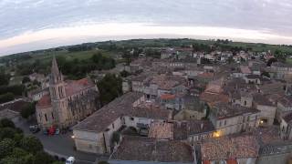 Drone  Bourg village Gironde France [upl. by Prudi26]