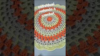 INDIVIDUAL  POSAPLATOS REDONDO A CROCHET MUY FACIL crochet crochetpatterns [upl. by Dimphia]