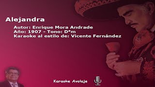 Alejandra Vicente Fernández Karaoke Tono Dm [upl. by Anneehs]