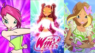 Winx Club  Flora All Transformations [upl. by Tiphani990]