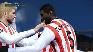 Laval vs Bastia PES 21 GAMEPLAY [upl. by Cozmo280]