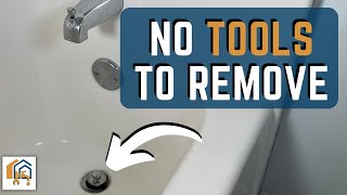 How to Remove a Tub Drain Stopper  No Tools Needed [upl. by Anora]