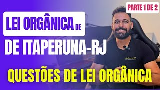 20 Questões de Lei Orgânica de Itaperuna RJ  parte 1 de 2  Lei Orgânica de ItaperunaRJ  Simulado [upl. by Coppola540]