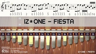 IZONE  FIESTA Kalimba Tutorial [upl. by Adilen9]