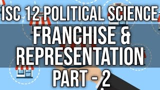 Franchise and Representation  Class 12 ISC Pol Science  Part2 Hindi Explanation [upl. by Leyla130]