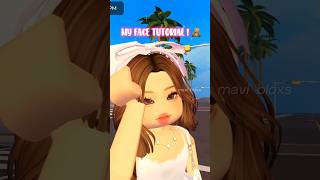 BERRY AVENUE 🏠  MY FACE TUTORIAL   roblox rp roleplay berryavenue shorts tutorial [upl. by Oneil]