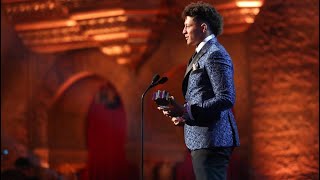 Patrick Mahomes 20182019 MVP Award Speech [upl. by Einamrej]