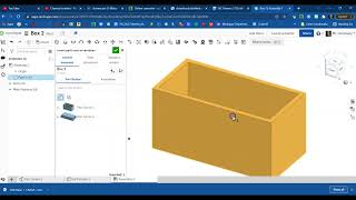 Simple Box using Onshape [upl. by Caassi]