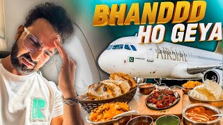 I Eat Indian Food amp Flight With Pakistani Airline AirSial Adventure Ho Geya [upl. by Yanahc]