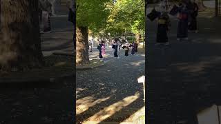 Japanese Dance in Tokyo Park shorts japanvacation japaneseculture [upl. by Enrique427]