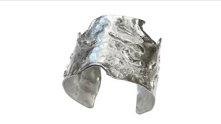 How To Shape A Sterling Silver Cuff Fast Silversmithing 101 [upl. by Wiencke]